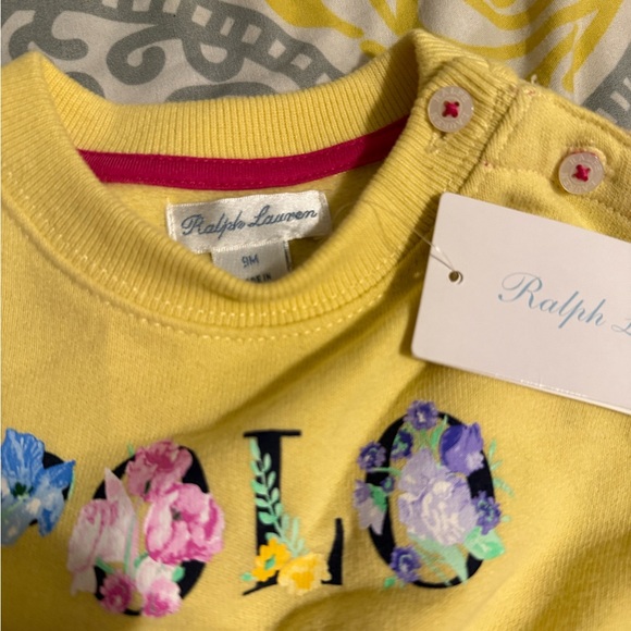 Ralph Lauren Yellow Dress with Floral Logo - Picture 5 of 8